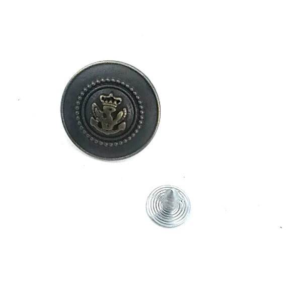 20 mm - 32 Boy Logo Desenli Kot Düğmesi E 1358