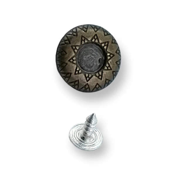 18 mm 29 Boy Mineli ve Desenli Kot Düğmesi E 503 18 mm 29 Boy Mineli ve Desenli Kot Düğmesi E 503