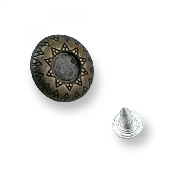 18 mm 29 Boy Mineli ve Desenli Kot Düğmesi E 503 18 mm 29 Boy Mineli ve Desenli Kot Düğmesi E 503