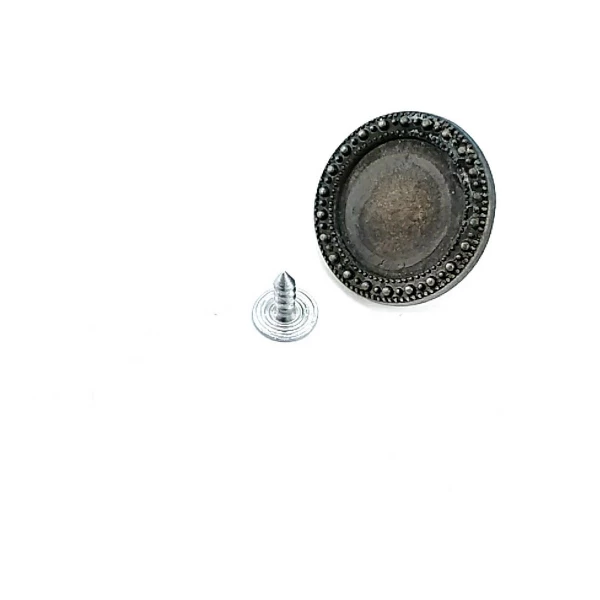 24 mm 38 L Patterned Enamel Jeans Button E 574