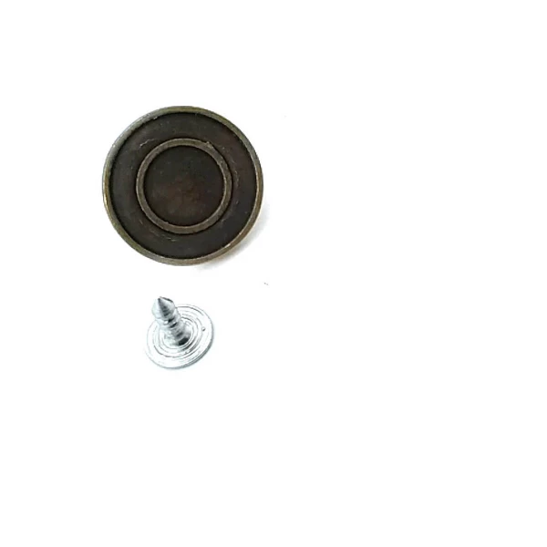 19 mm 30 L Enamel Ring Pattern Jeans Button E 939