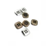 11 x 11 mm - 18 size Square Four-hole metal button post E 1090