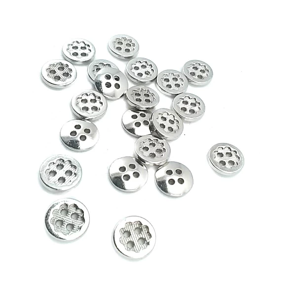 11 mm - 18 boy Çiçek Tasarımlı Çizgili Dört Delikli Dikme Düğme E 1431 11 mm - 18 boy Çiçek Tasarımlı Çizgili Dört Delikli Dikme Düğme E 1431
