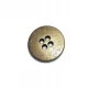 Metal button with four holes pattern 17 mm - size 27 E 1558