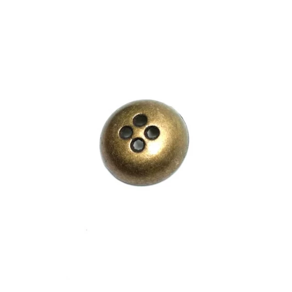 Metal button post with four holes 17 mm - Size 28 E 1632