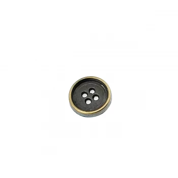 15 mm - 24 L Plain Four-hole metal button sewing E 184