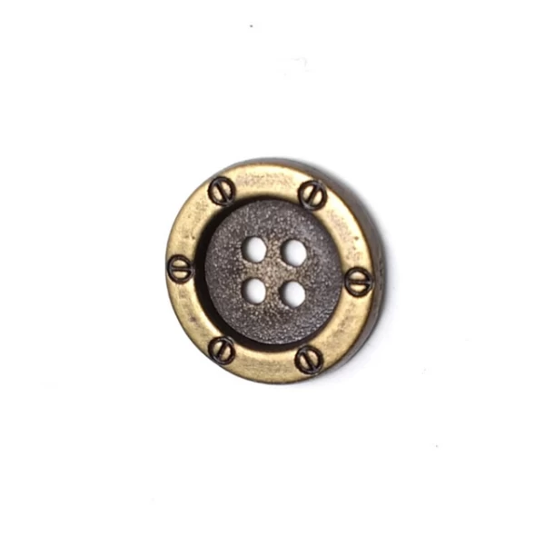 Punching button with four holes 18 mm E 749