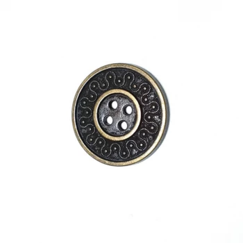 30 mm - size 47 Metal big button post with four holes E 818