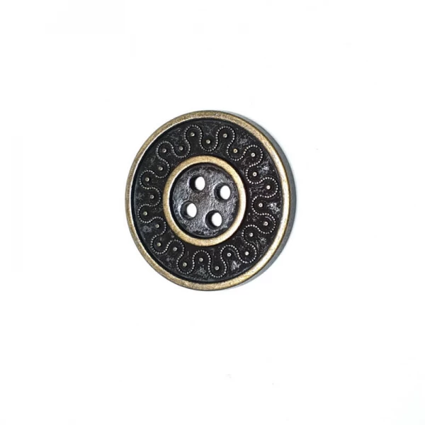 Metal big button post with four holes 30 mm - size 47 E 818