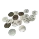 Metal perforated button with two holes 19 mm E 1420
