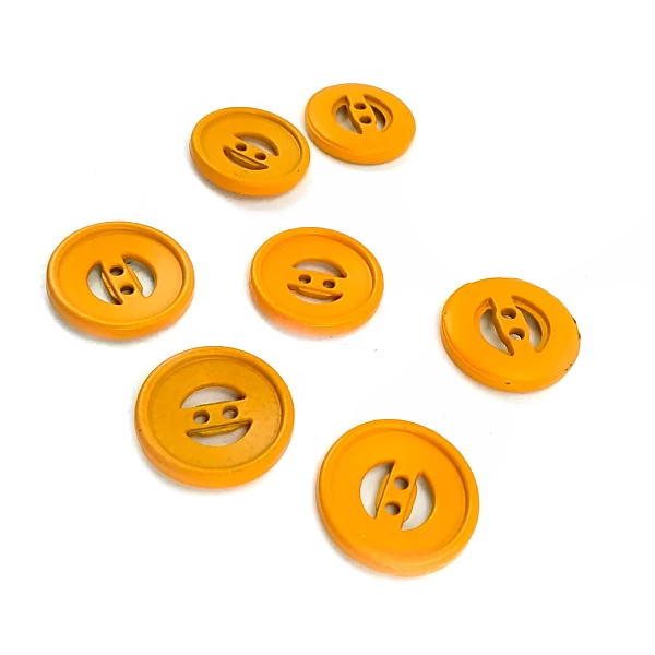 18 mm 2 Delikli Metal Düğme 30 lignes E 36