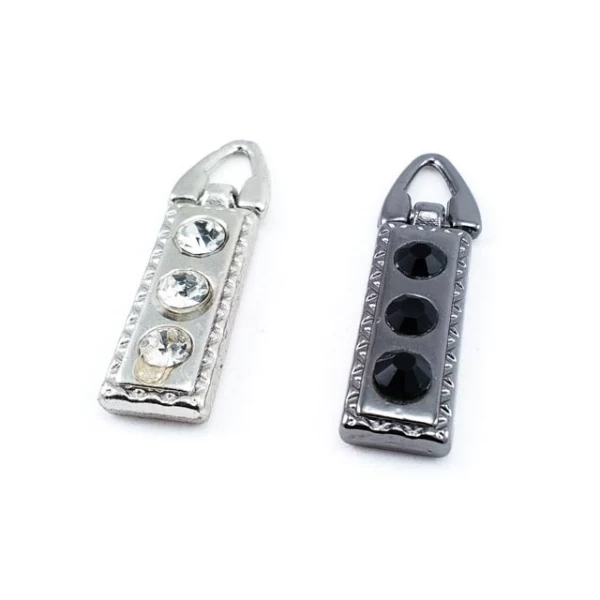 Fermuar elciği mine taşlı 37 mm x 8 mm E 527