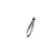 24 x 5 mm Damla şekilli fermuar elciği E 823 24 x 5 mm Damla şekilli fermuar elciği E 823
