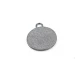 Zipper Pullers with plain and enamel space design 34 x 28 mm E 877