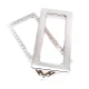 Eyelet zinc alloy frame shape 50 x 24 mm E 1983