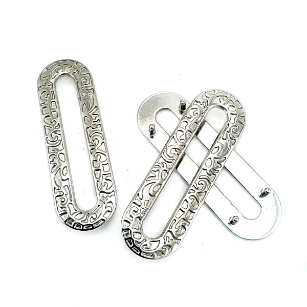 Oval kenarlı ve desenli metal kuşgözü 20 x 60 mm E 663 Oval kenarlı ve desenli metal kuşgözü 20 x 60 mm E 663