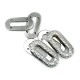 Metal eyelet with oval edges and pattern 28 x 40 mm E 664