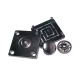 Square double piece snap button 30 x 30 mm Е 1757