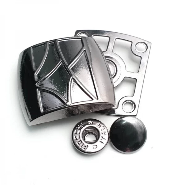 Çift parça kare çıt çıt düğme 30 mm E 1794