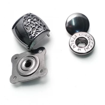 Snap button metal double parts 18 x 25 mm E 1978