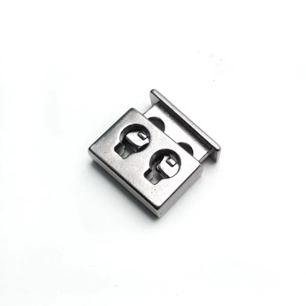 Double hole square shape metal stopper 16 mm E 2035