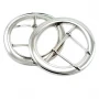 72 mm Metal, Double Tongue Ring Buckle E 480