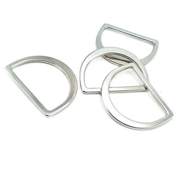 36 mm Plain Metal D Buckle E 764