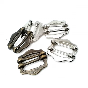 2 cm Slider Buckles Belt Adjuster for DIY Shoulder Strap Bags/Flat Slide Buckle / Metal Buckle Purse Handbag Bag Making Hardware E 545