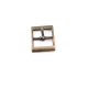 16 mm Center Bar Buckle Rectangle Buckle E 1722