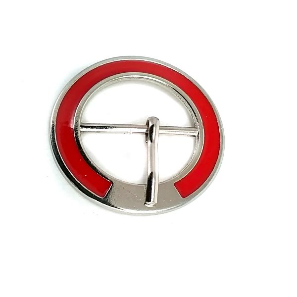 28 mm Center Bar Ring Clasp Metal Enamel Buckle E 725 MN
