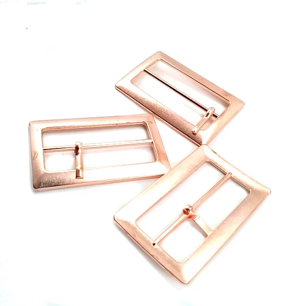 5 cm Rectangular Center Bar Metal Buckle  E 970