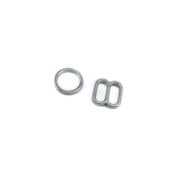 7 mm Sutyen Askısı Ayar Tokası ve Halkası E 2039 7 mm Sutyen Askısı Ayar Tokası ve Halkası E 2039