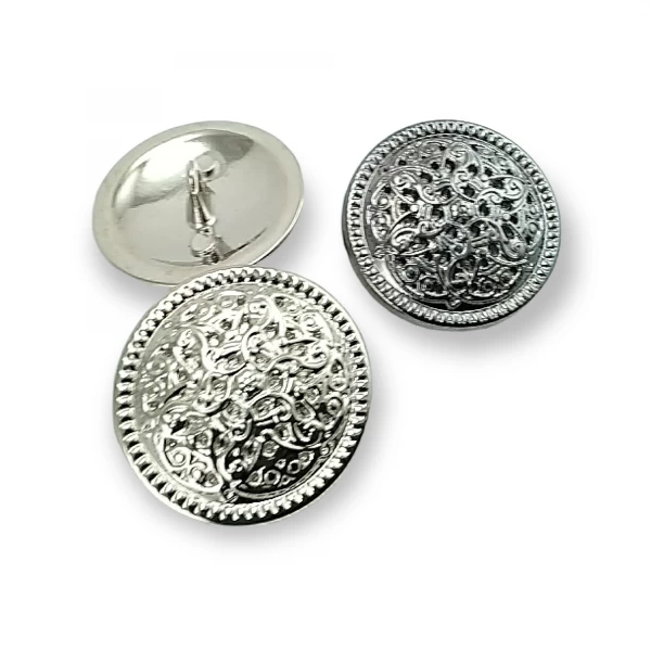 Desenli Metal Ayaklı Düğme 28 mm B 39 Desenli Metal Ayaklı Düğme 28 mm B 39