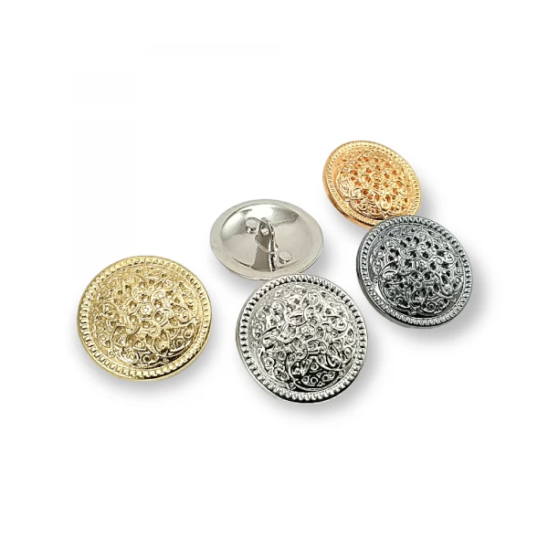 Desenli Metal Ayaklı Düğme 28 mm B 39 Desenli Metal Ayaklı Düğme 28 mm B 39