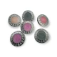 27 mm - 48 L Enamel Shank Button Zamak Metal Edge Pattern B 75