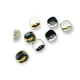 14 x 14 mm Mineli Ayaklı Düğme Estetik Zamak Düğme  E 1129