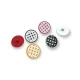 22 mm - 36 L  Jacket and Coat Button Enamel Zamak Button E 1648 MC