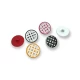 22 mm - 36 L  Jacket and Coat Button Enamel Zamak Button E 1648 MC