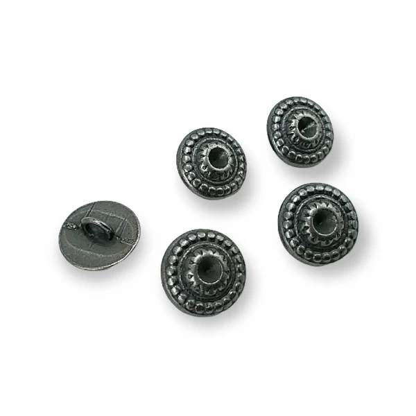 14 mm - 22 L Shank Button Patterned Bottom Sewing Button E 236