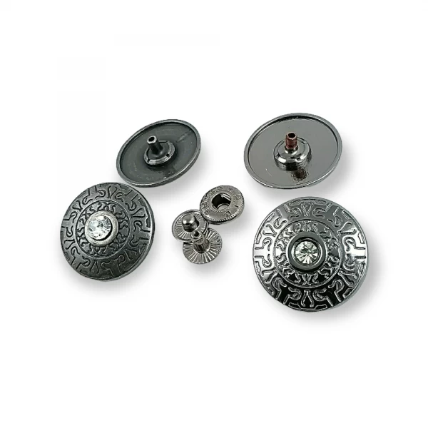 26 mm 42 boy Taşlı Çıtçıt Düğme Kaban ve Mont Düğmesi B 47 26 mm 42 boy Taşlı Çıtçıt Düğme Kaban ve Mont Düğmesi B 47