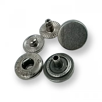 13 mm 22 L  Snap Fasteners Button Striped Design E 1351