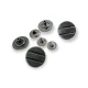 17 mm - 28 L Snap Fasteners Button Embellished with Aesthetic Lines E 1428