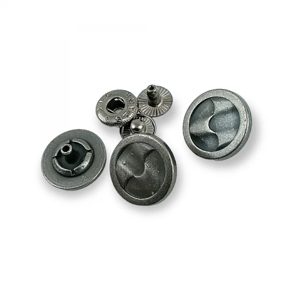 17 mm - 27 boy Şık Desenli Çıt Çıt Düğme E 1457