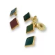 10 x 10 mm Enamel Snap Fastener Button Square Shape Coat and Jacket Snaps Button E 1624