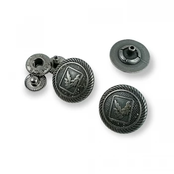 15 mm 28 L Clover Logo Snap Fasteners Button E 1634