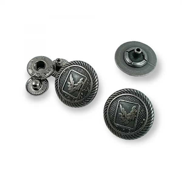 15 mm 28 boy Yonca Logolu Çıtçıt Düğme E 1634