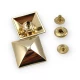 24x24 mm Pyramid Shape Snap Fasteners Button E 1696