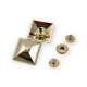 24x24 mm Pyramid Shape Snap Fasteners Button E 1696