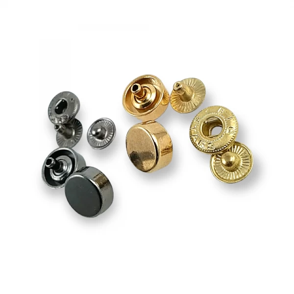 11 mm 20 boy Düz Şekil Çıtçıt Düğme E 1857