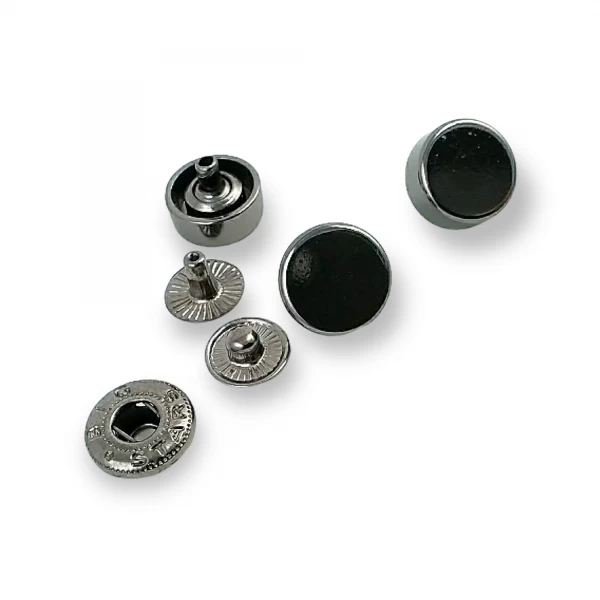 11 mm 20 boy Düz Şekil Çıtçıt Düğme E 1857